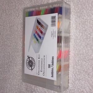Organizer Kit Ensemble Loops and Threads 100 Bobbins New